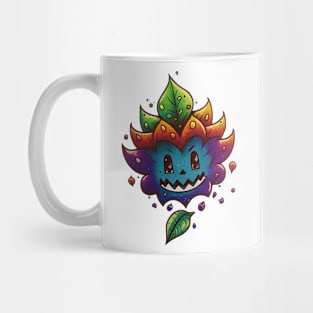 Cartoon rainbow leaf Mug